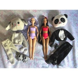 Barbie Cutie Reveal dolls series 1 Panda and Dog